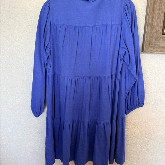 LC Lauren Conrad Royal Blue Long Sleeve Dress - Picture 2 of 2